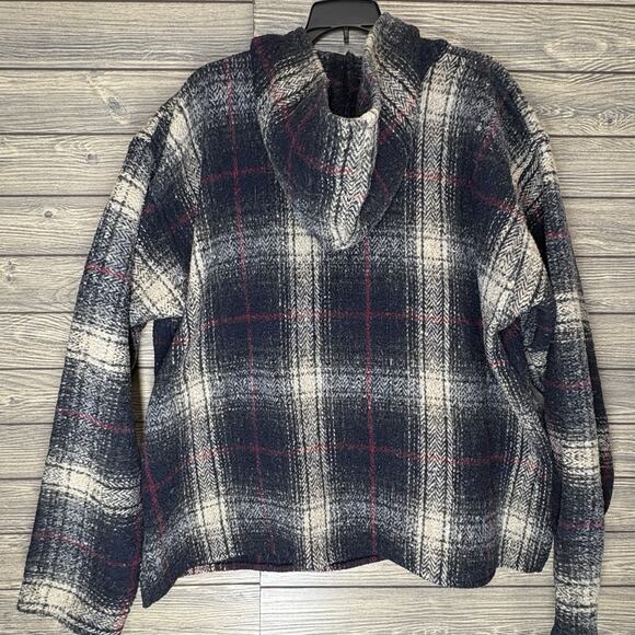 Legendary Whitetails Baja Hoodie Drug Rug Heavy Thick Plaid Pullover Jacket XL - Picture 9 of 12